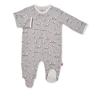 Magnetic Me Gray Baa Baa Baby Modal Footie